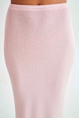 Gigi Knit Midi Skirt - Misty Rose