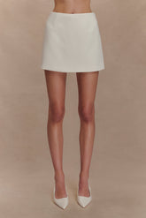 Alix Suiting Mini Skort - Ivory