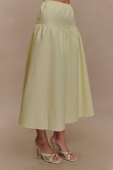 Amirah Midi Skirt - Lemon
