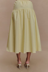 Amirah Midi Skirt - Lemon