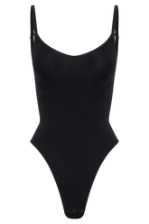 Alyssa Backless Shapewear Bodysuit - Black
