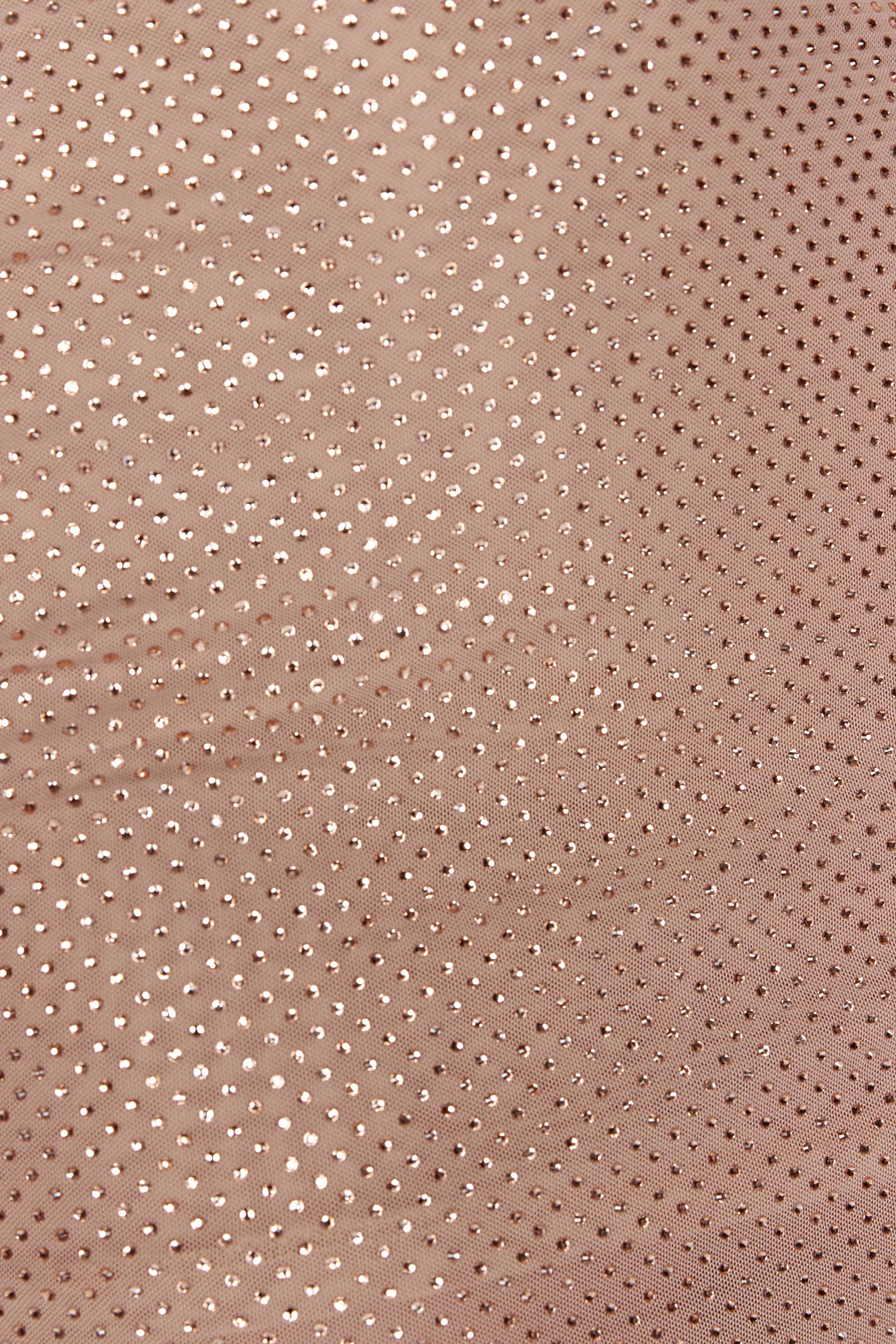 Andrea Diamante Mini Skirt - Nude