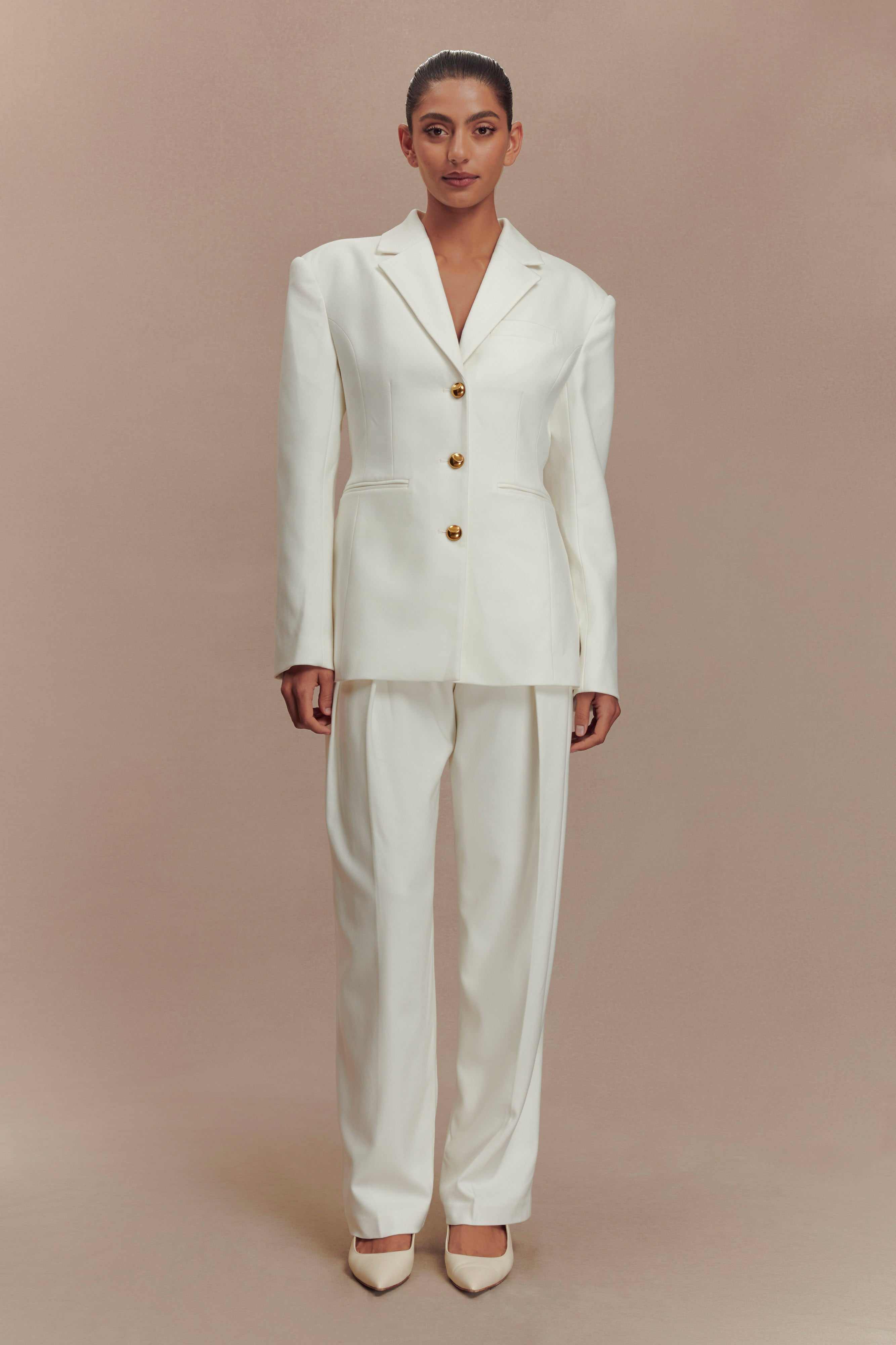 Bellamy Cinched Blazer - Ivory