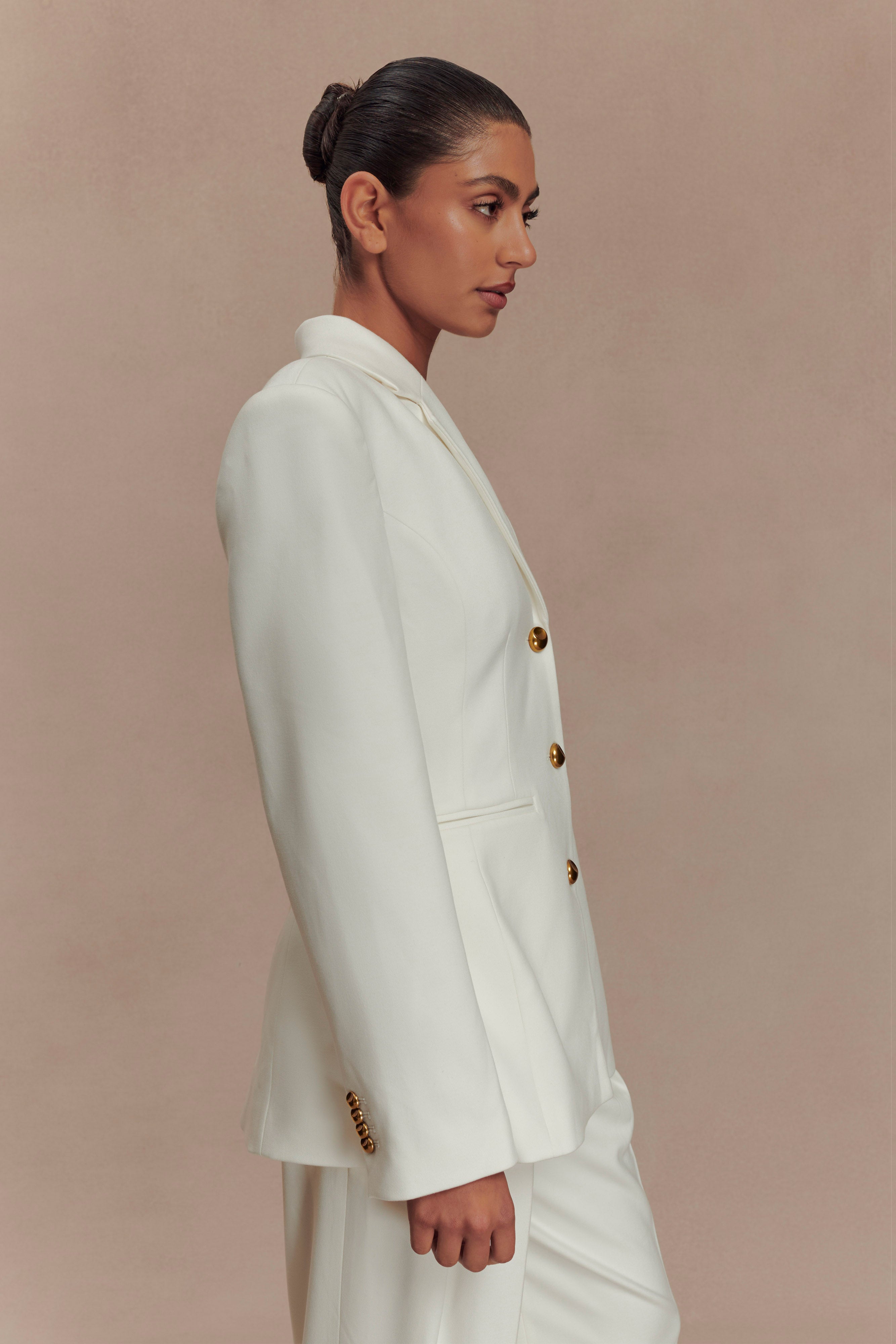 Bellamy Cinched Blazer - Ivory