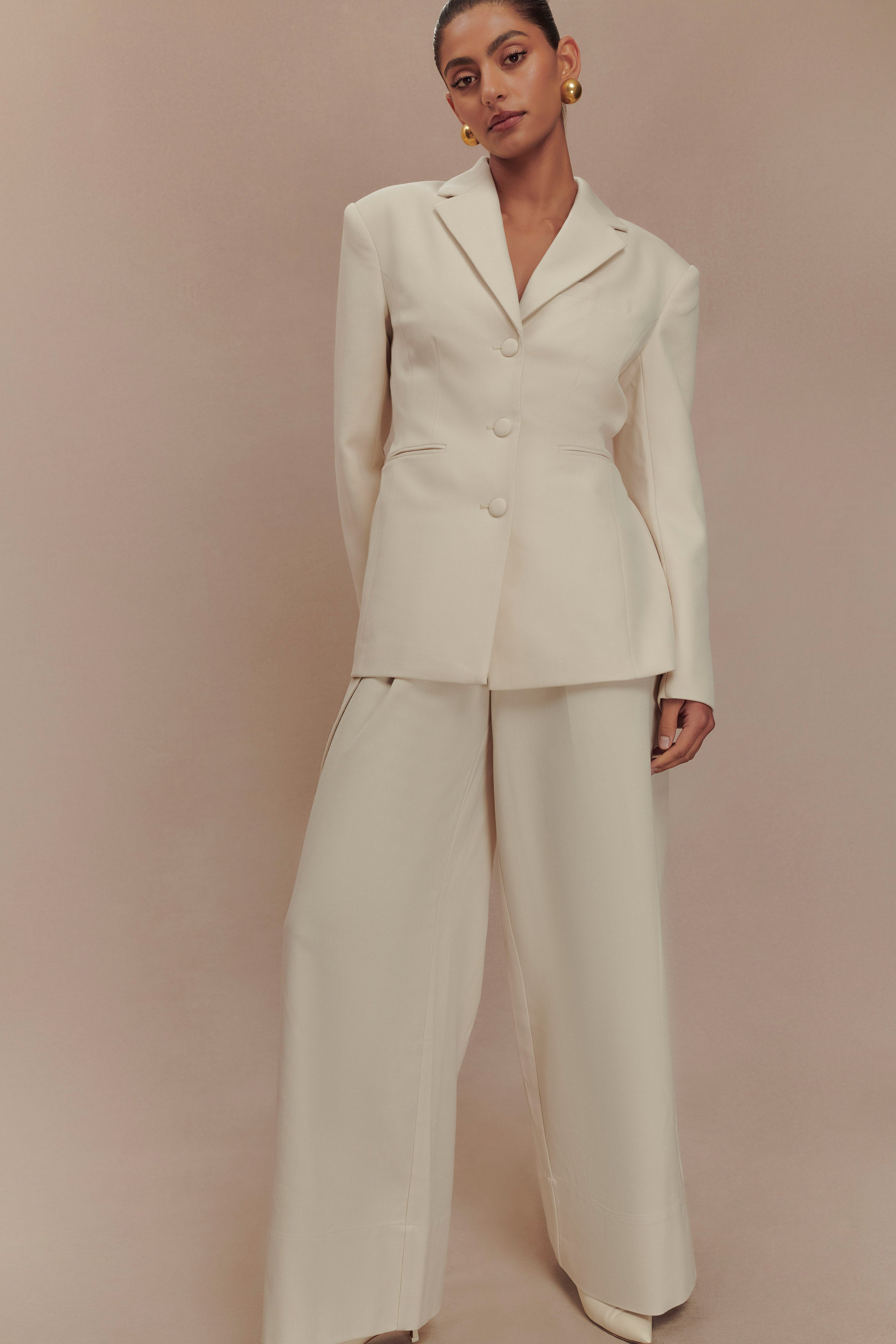 Bellamy Cinched Blazer - Buttermilk