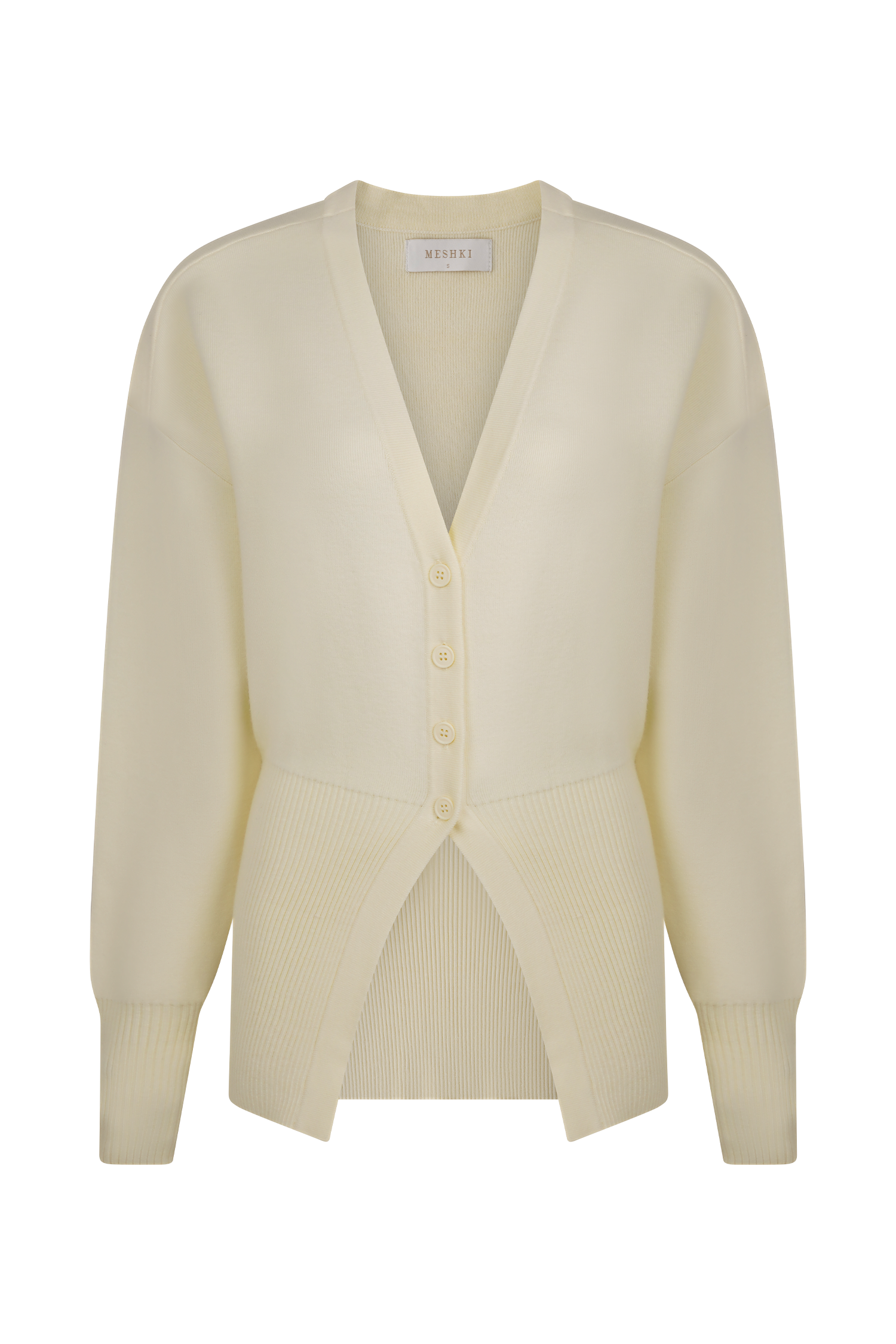 Alexia Buttoned Oversized Cardigan - Ivory
