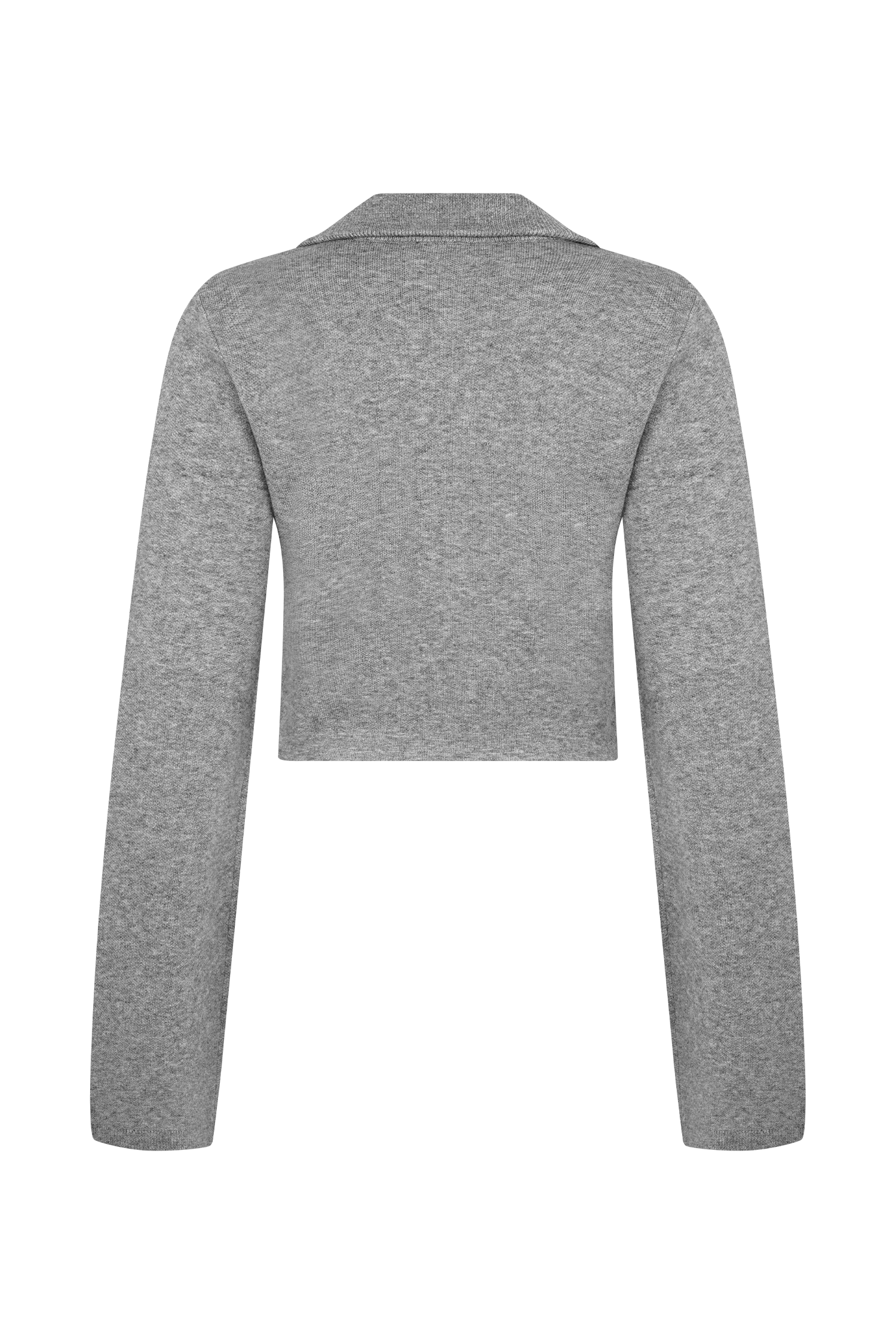 Annabelle Knit Curved Hem Cardigan - Charcoal