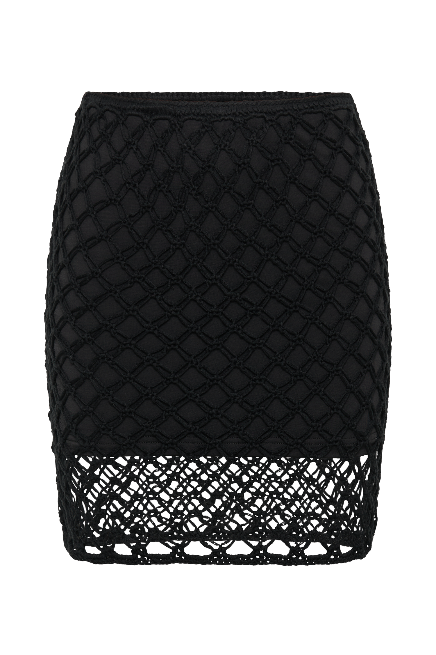 Braelyn Knit Low Rise Mini Skirt - Black