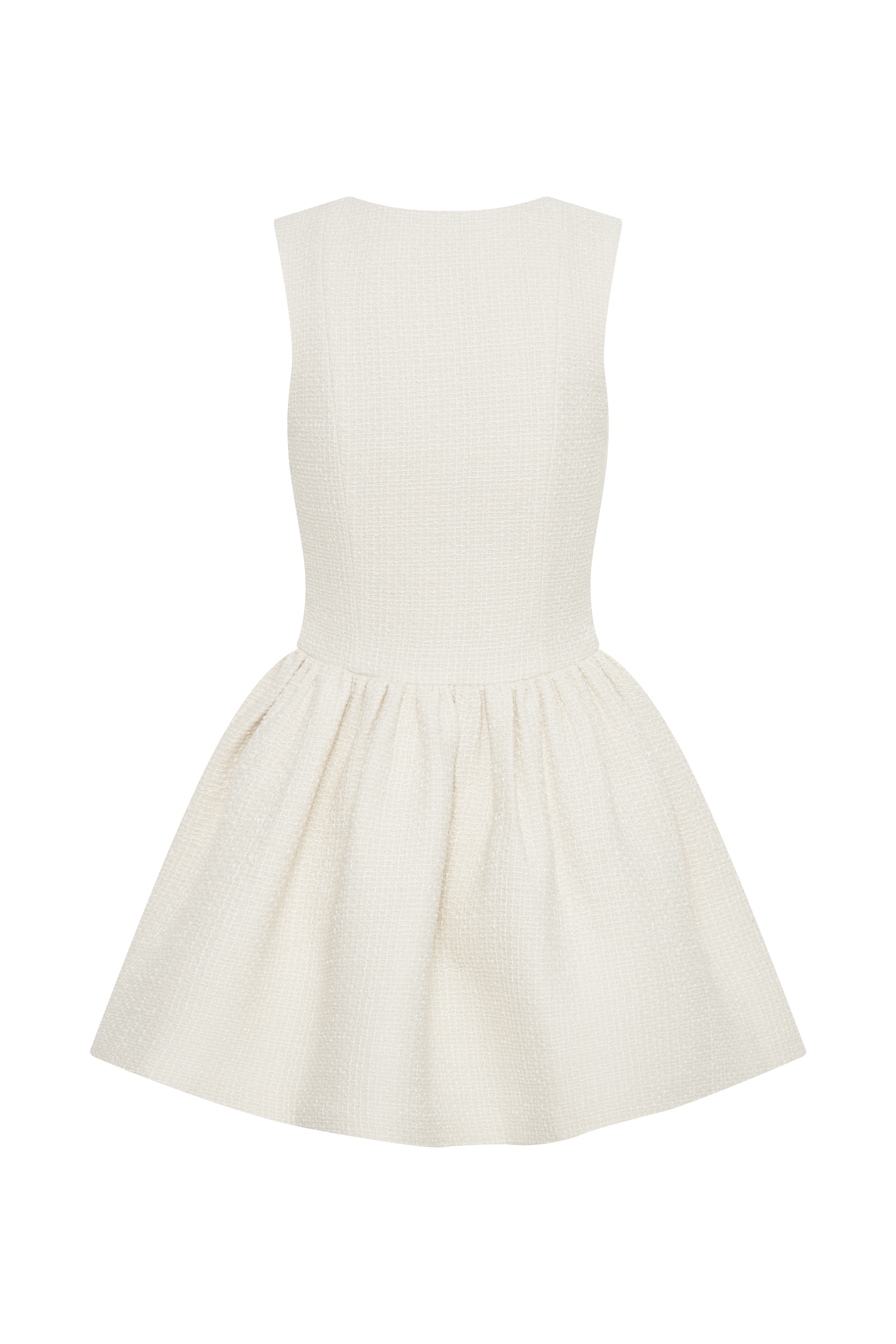 Jennifer Boucle Mini Dress - Ivory
