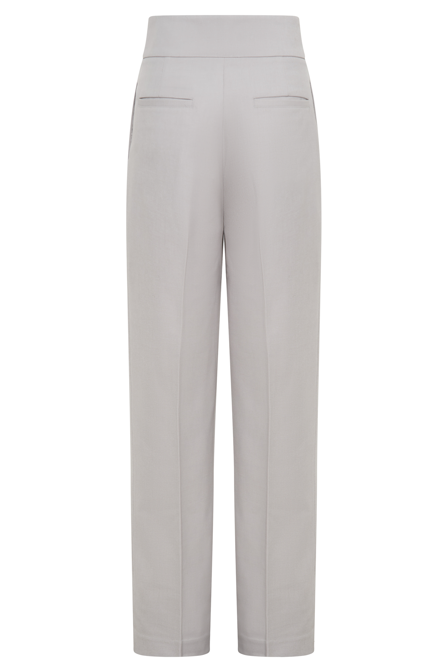 Penelope Pleated High Waisted Pants - Grey