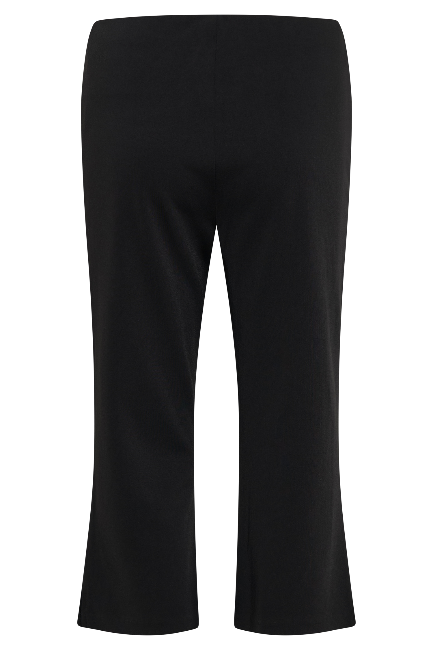 Layla Flared Crepe Capri Pants - Black