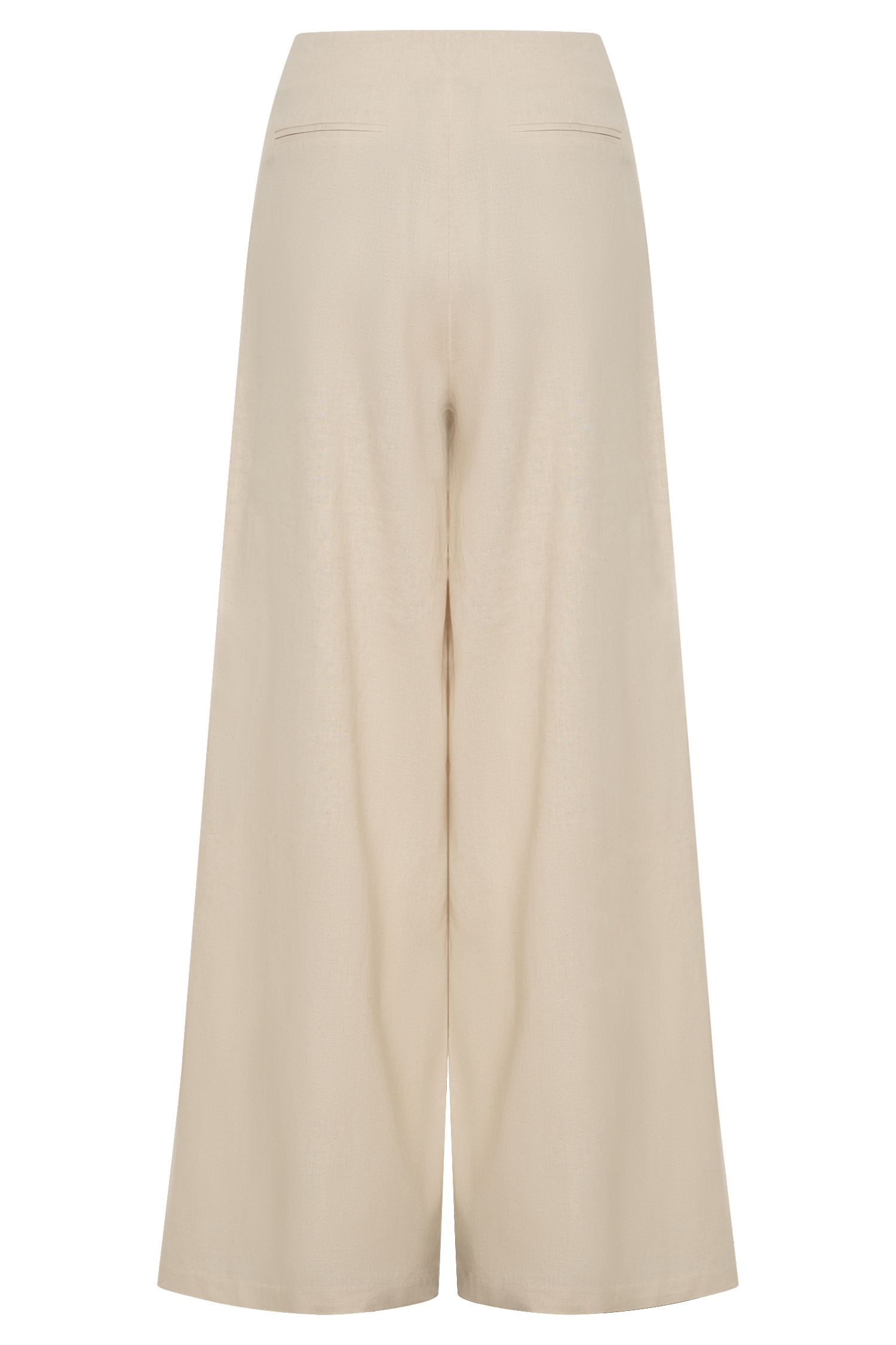 Brandi Linen Straight Leg Pant - Wheat Marle