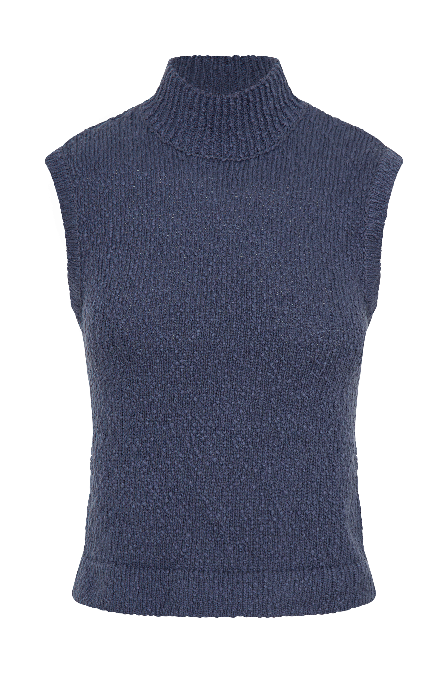 Azalea Sleeveless Knit Top - Steel