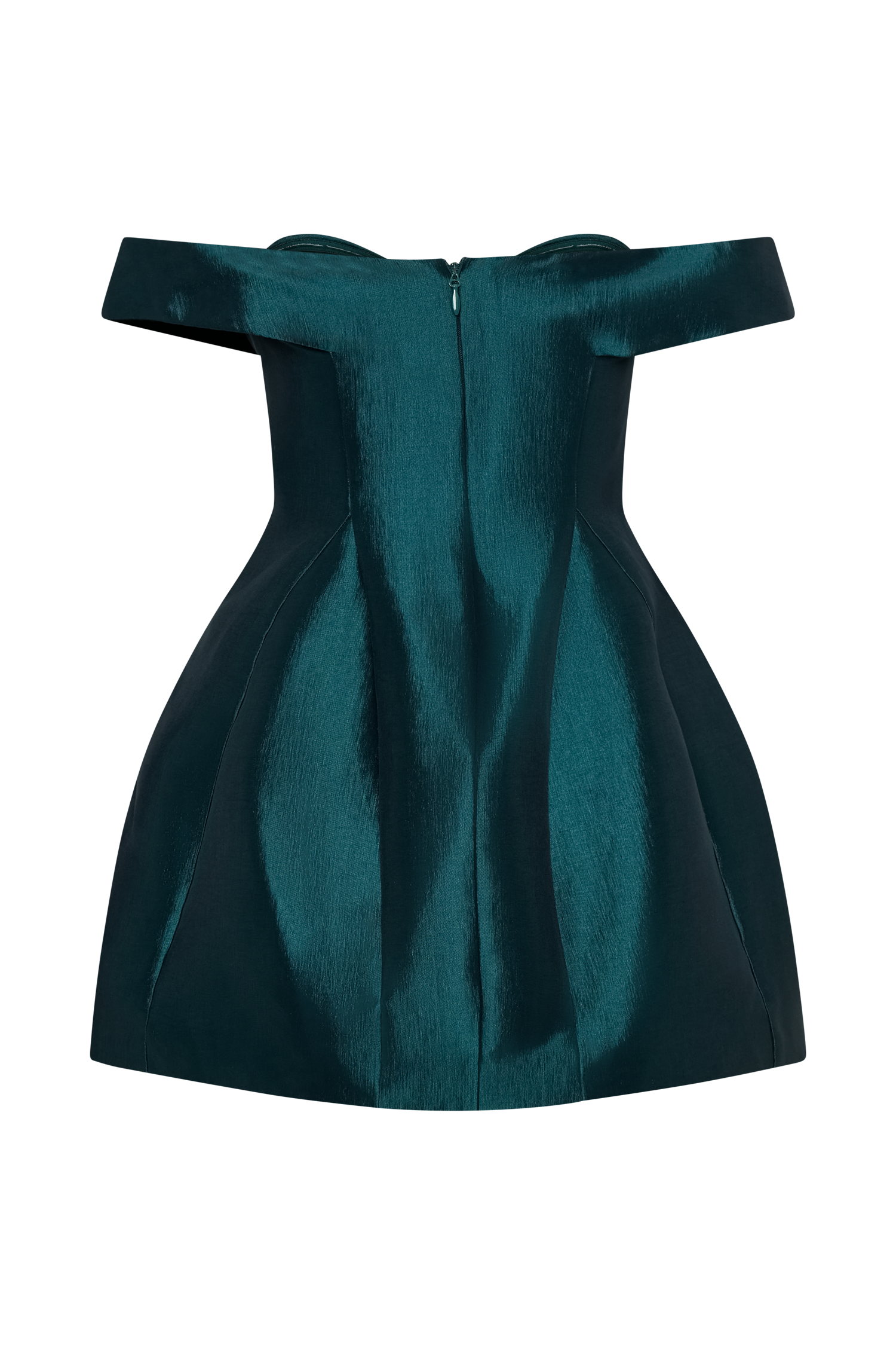 Diana Off Shoulders Mini Dress - Deep Emerald
