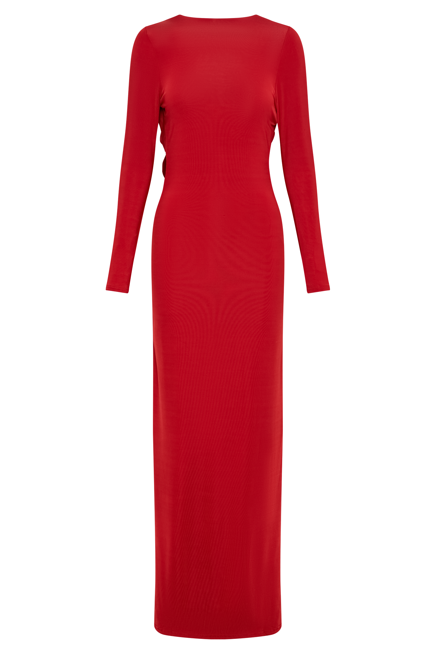 Bennett Slinky Long Sleeve Maxi Dress - Ruby
