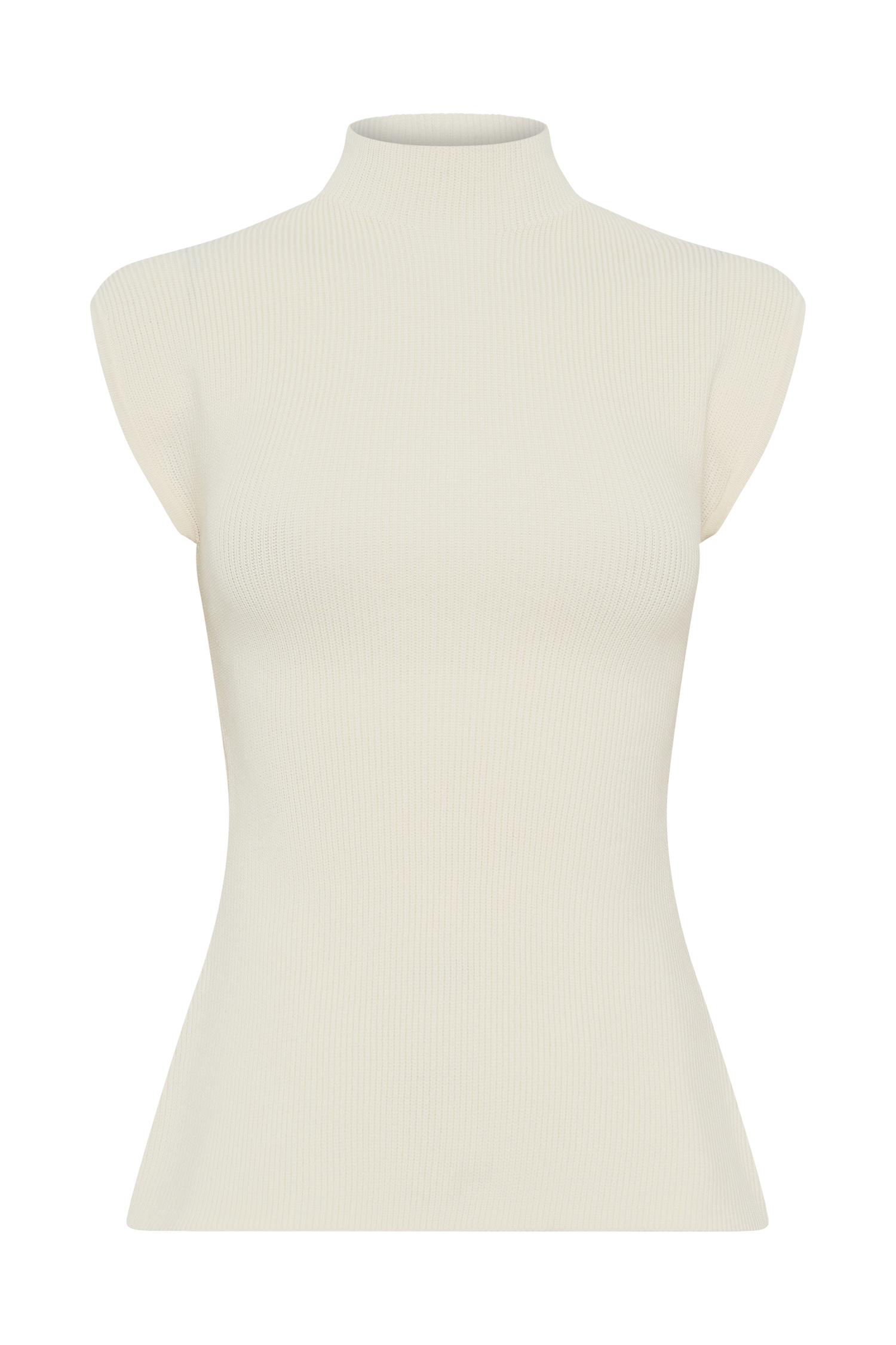 Maxine Knit Open Back Top - Ivory