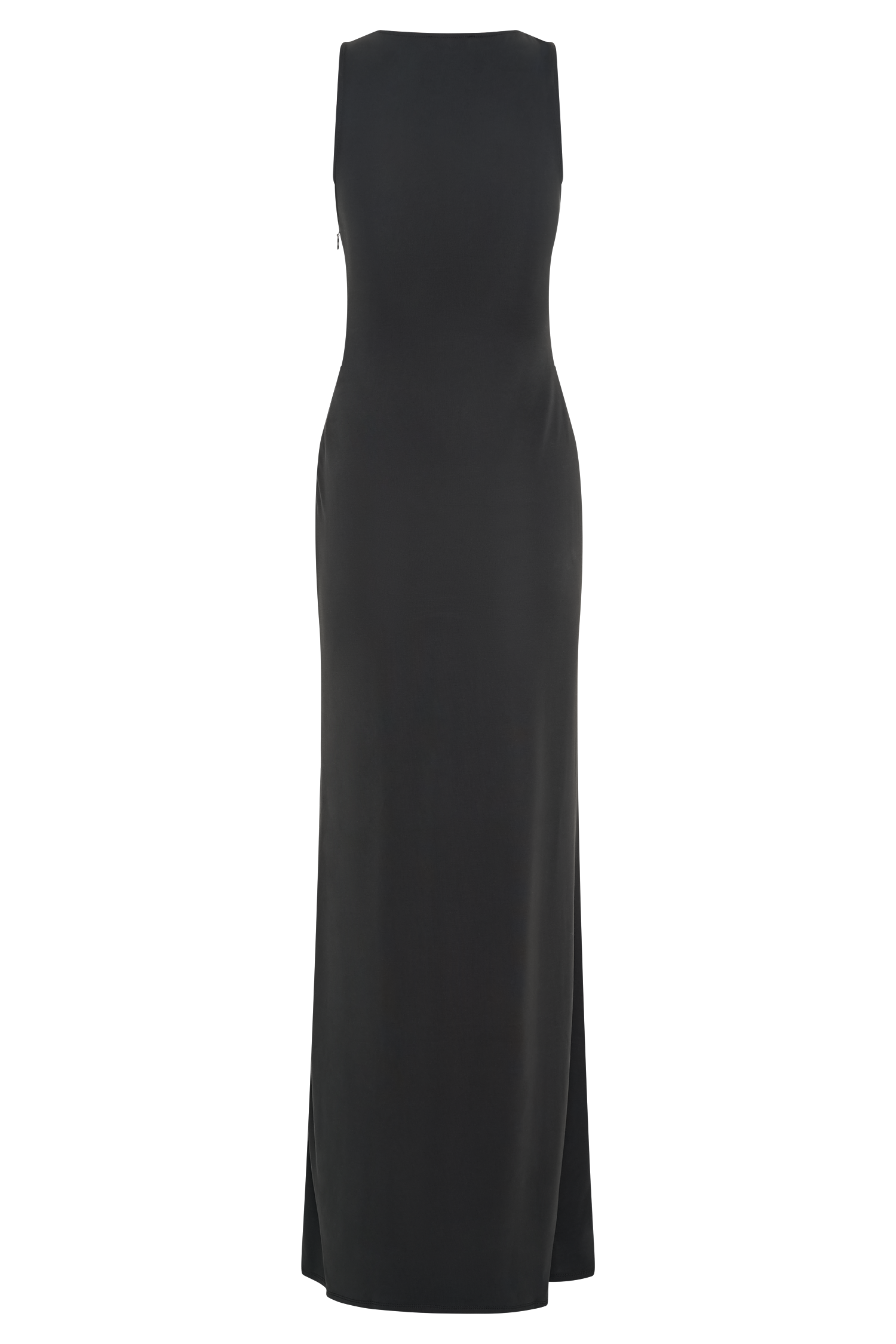 Kassidy Peached Jersey Maxi Dress - Black