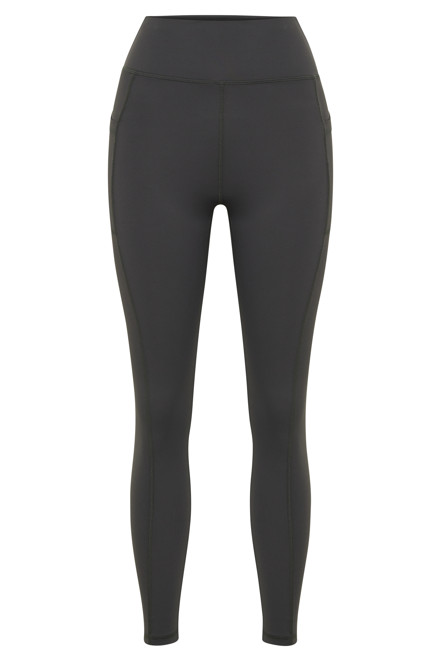 Briar V Back Leggings With Pockets - Charcoal