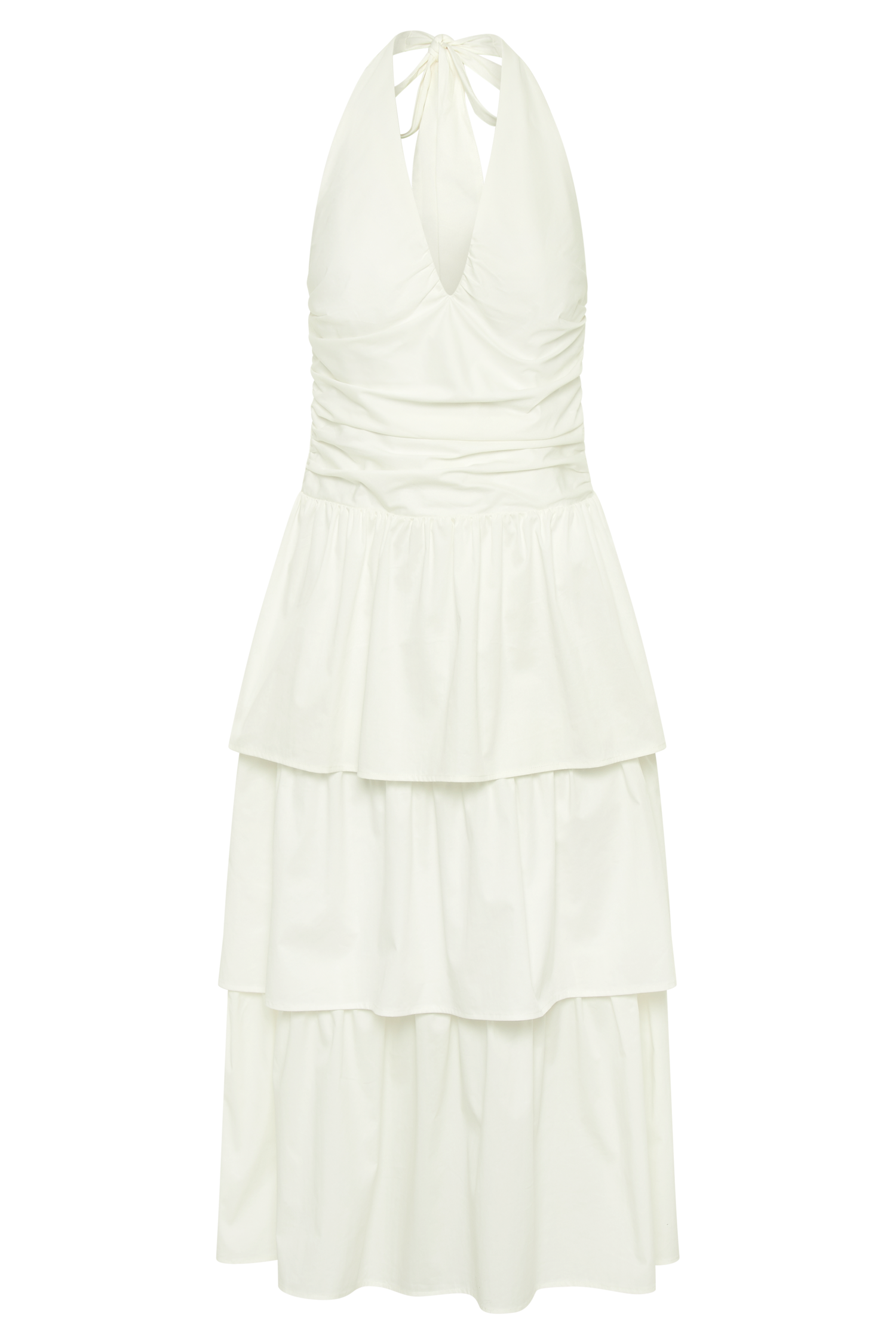 Belinda Tiered Maxi Dress - White
