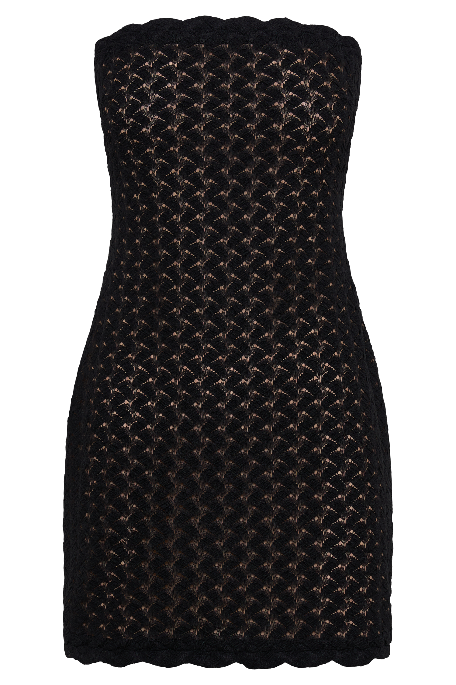Amadea Lace Mini Dress - Black