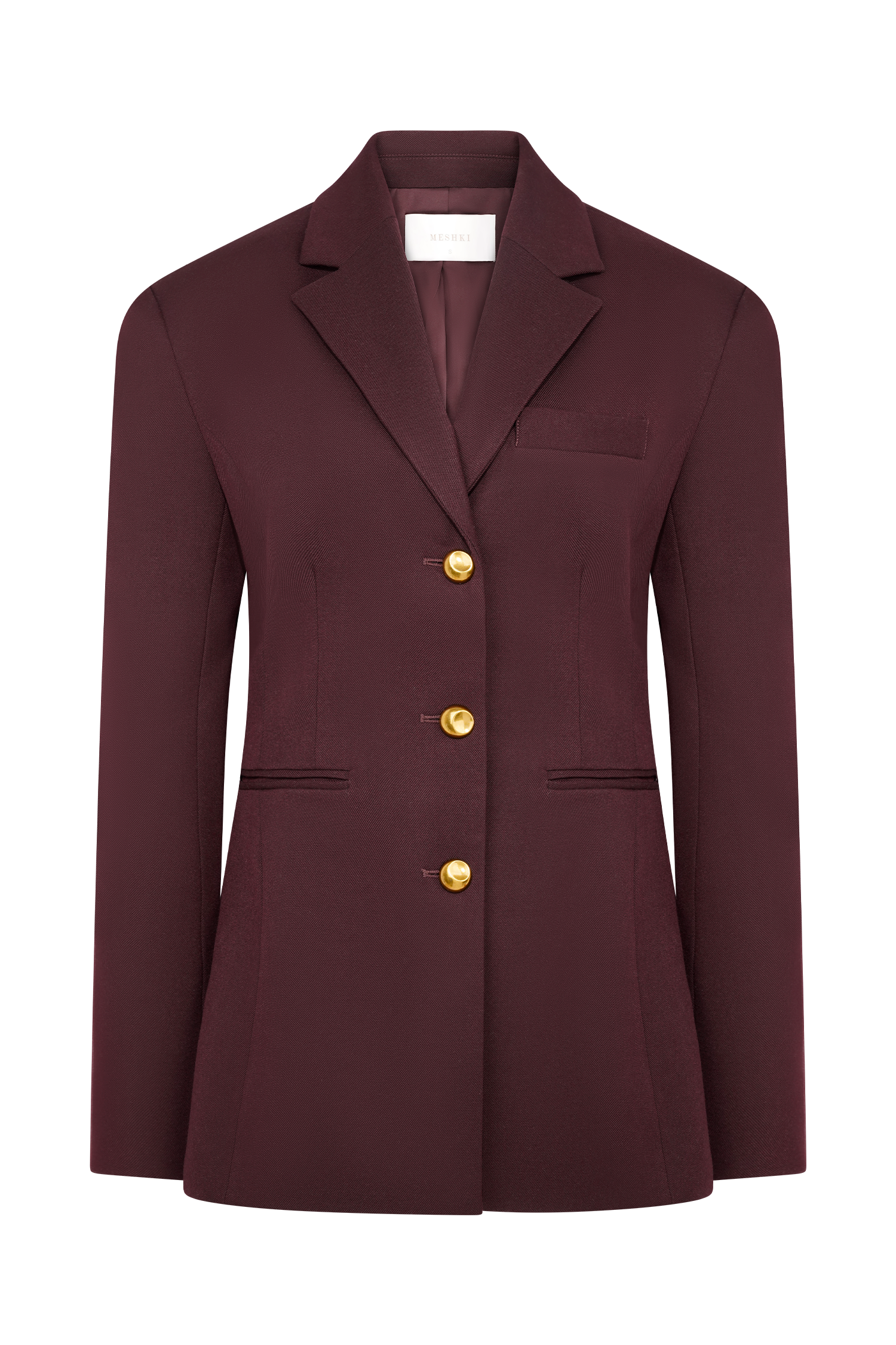 Bellamy Cinched Blazer - Mahogany