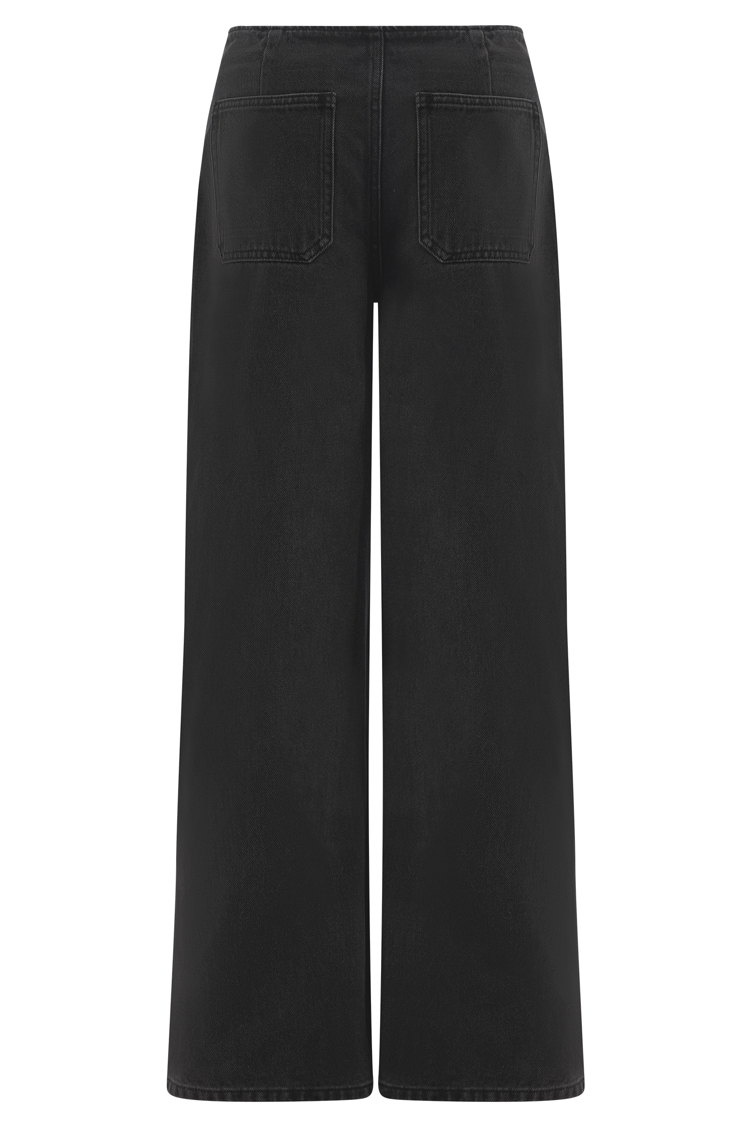 Caitlin Mid Rise Denim Flare Jeans - Washed Black