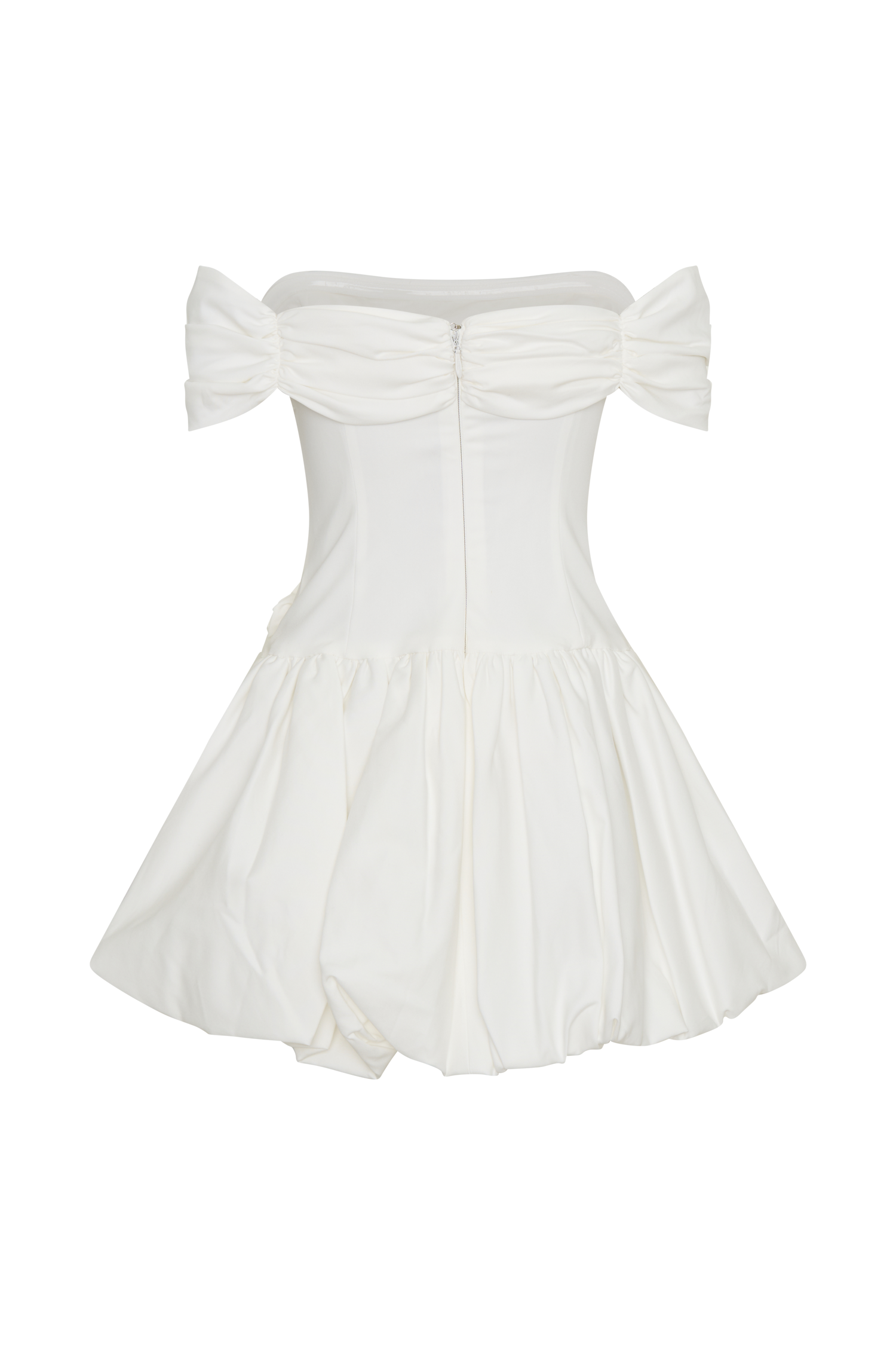 Giovanna Off Shoulder Mini Dress - White
