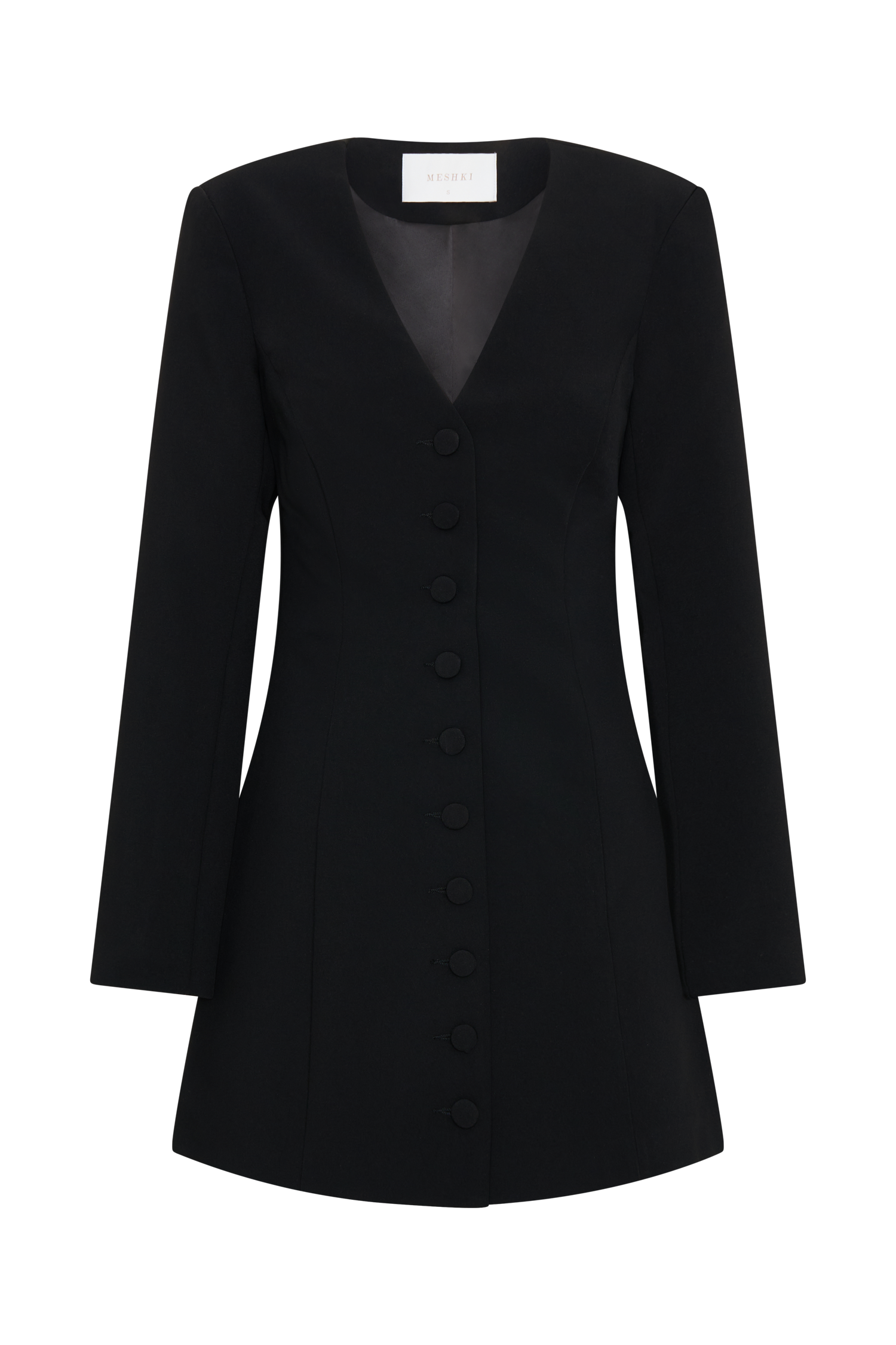 Hurley Long Sleeve Blazer Mini Dress - Black